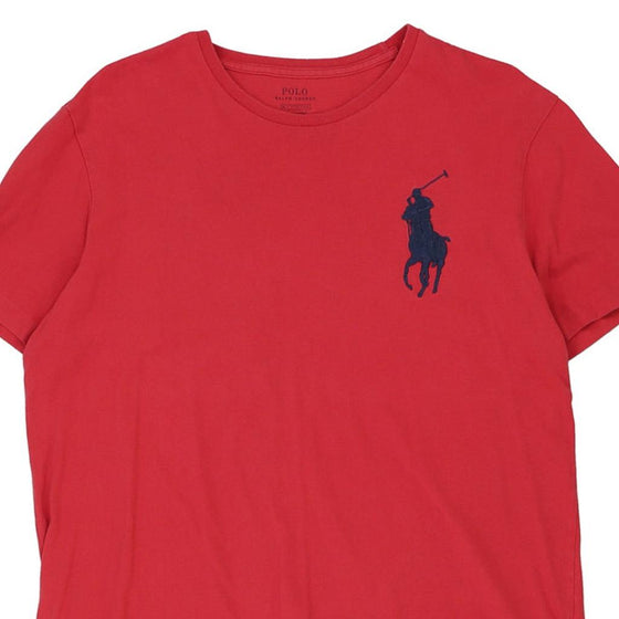 Ralph Lauren T-Shirt - Medium Red Cotton