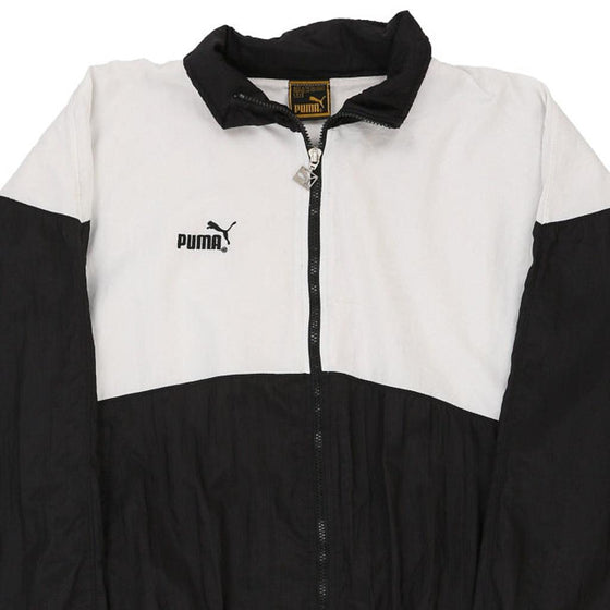 Vintage black & white Puma Jacket - mens small