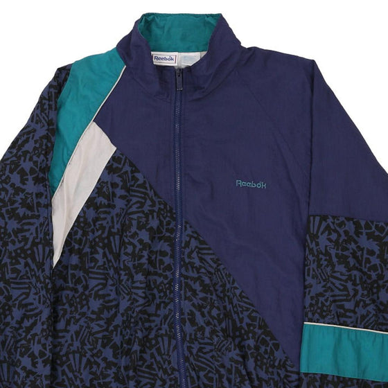 Vintage navy Reebok Shell Jacket - mens x-large