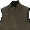 Vintage khaki Timberland Fleece Gilet - mens large