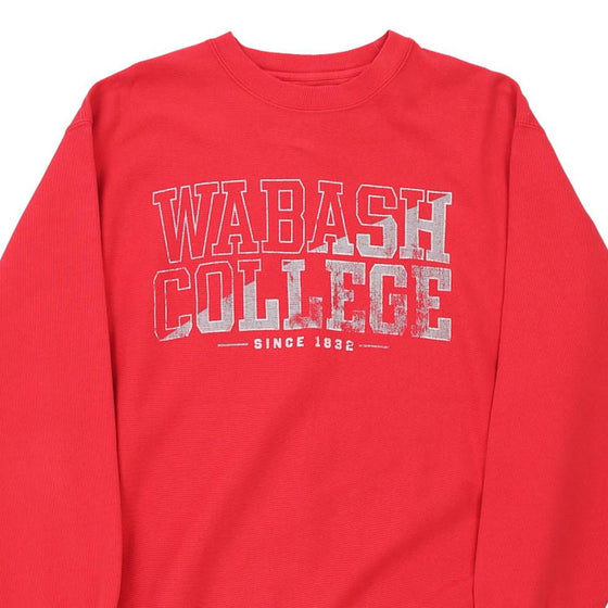 Vintage red Reversed Weave Wabash College Champion Sweatshirt - mens medium