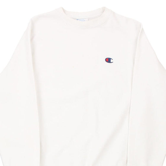 Vintage white Reversed Weave Champion Sweatshirt - mens small