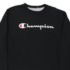 Vintage black Champion Sweatshirt - mens x-large