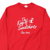 Vintage red Reversed Weave The King Of Sweatshirts Champion Sweatshirt - mens medium