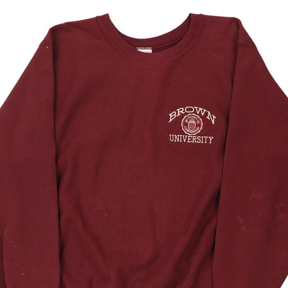 Vintage burgundy Reversed Weave Brown University Champion Sweatshirt - mens small