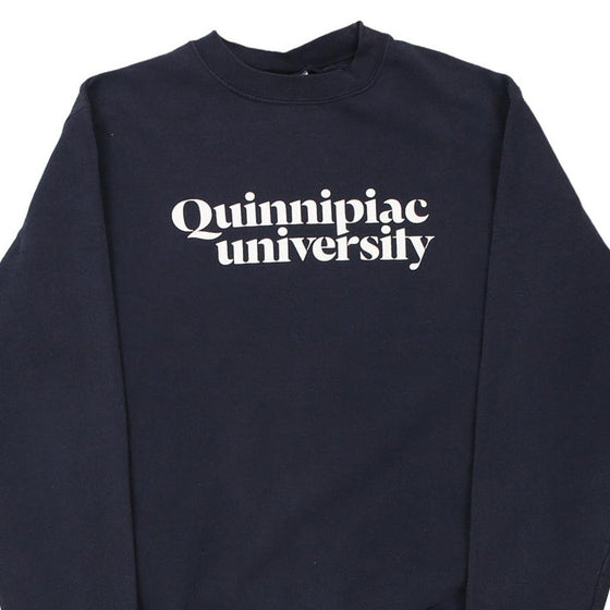 Vintage navy Quinnipiac University Champion Sweatshirt - mens small