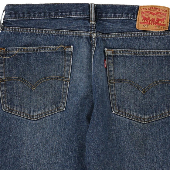 Vintage blue 505 Levis Denim Shorts - mens 36" waist