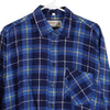 Vintage navy Mexican Flannel Shirt - mens medium