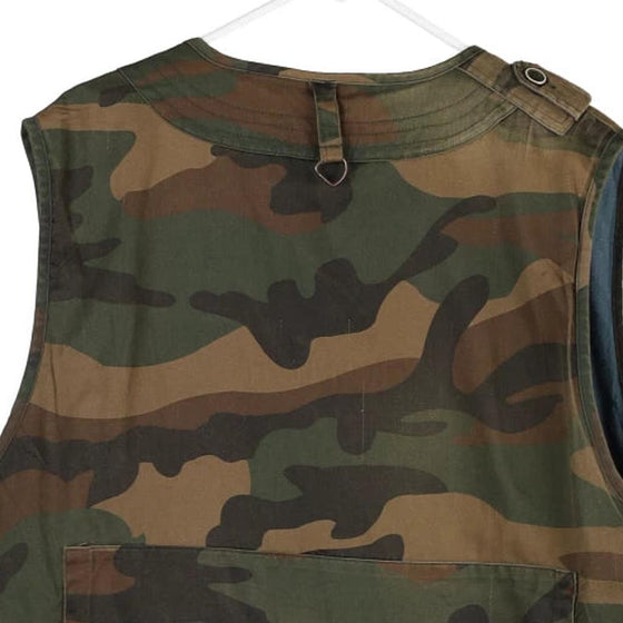 Vintage camo Follow Me Gilet - mens xx-large