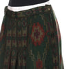 Vintage green Bognor Maxi Skirt - womens 32" waist