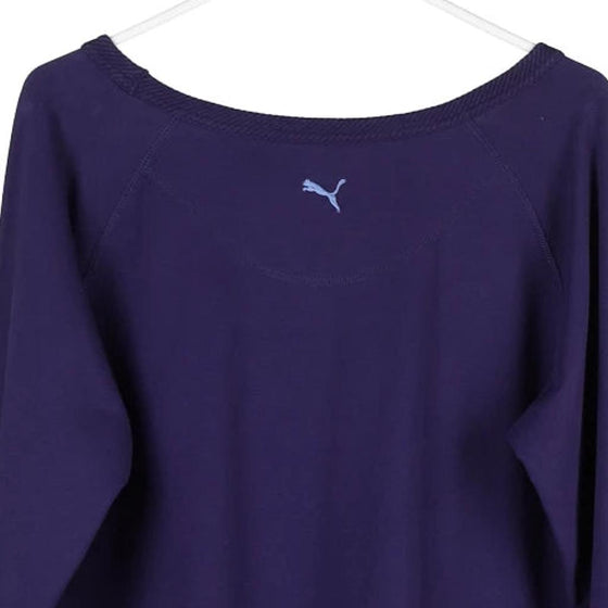 Pre-Loved purple Puma Sweatshirt - womens large