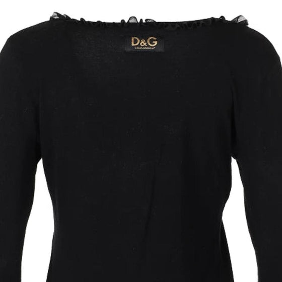 Vintage black Dolce & Gabbana Long Sleeve Top - womens medium