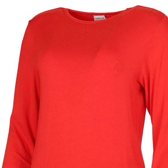 Vintage red Armani Long Sleeve Top - womens small