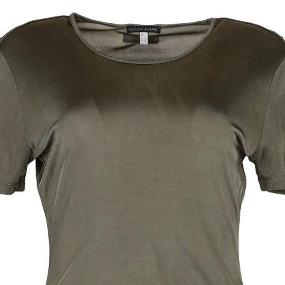 Vintage khaki Krizia Top - womens medium