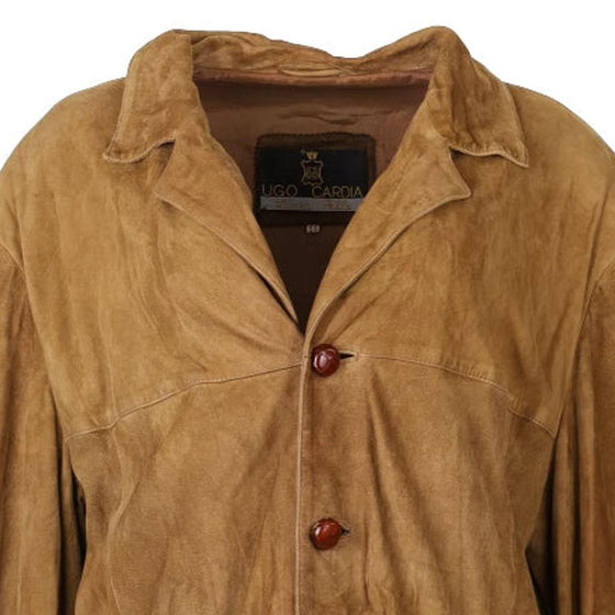 Vintage brown Ugo Cardia Suede Jacket - mens large