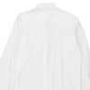 Burberry London Collarless Shirt - Large White Cotton