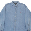 Vintage blue Ralph Lauren Denim Shirt - mens large