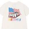 Vintage white Nascar T-Shirt - womens medium