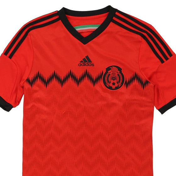 Vintage red Age 15-16, Mexico Adidas Football Shirt - boys large