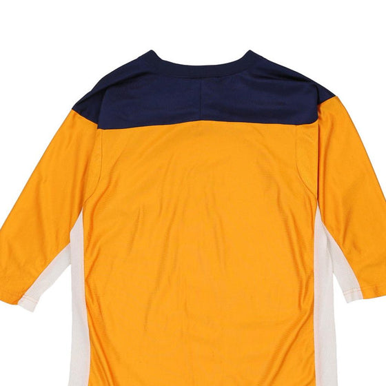 Vintage yellow Adidas Football Shirt - mens x-large