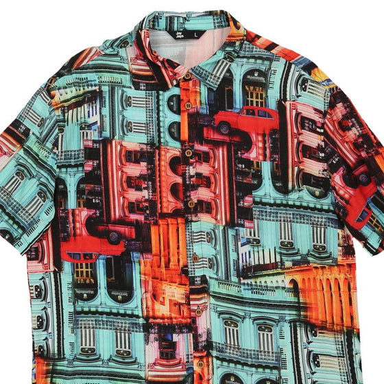 Vintage multicoloured Jay Jays Patterned Shirt - mens large