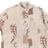 Vintage beige Unbranded Patterned Shirt - mens x-large