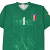 Vintage green Italia Replica Football Shirt - mens small