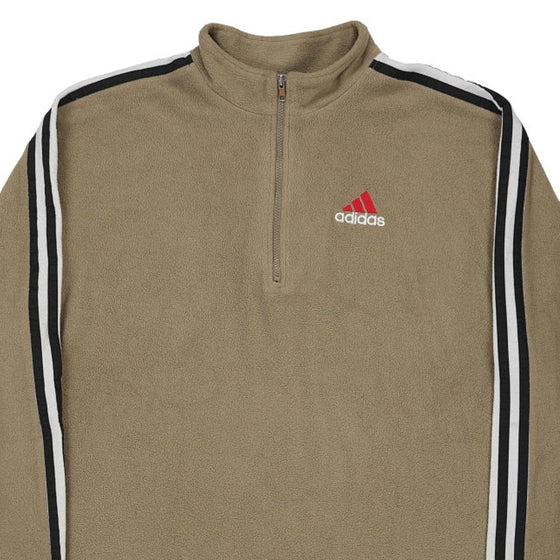 Vintage beige Adidas Fleece - mens xx-large