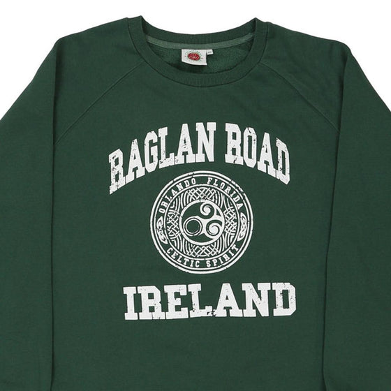 Vintage green Baglan Road Ireland Traditional Craftwear Sweatshirt - mens xx-large