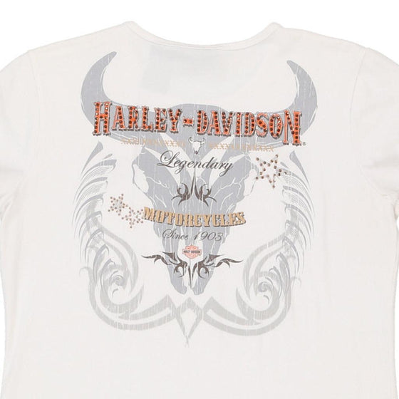 Vintage white Harley Davidson T-Shirt - womens x-large