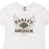 Pre-Loved white Harley Davidson T-Shirt - womens large