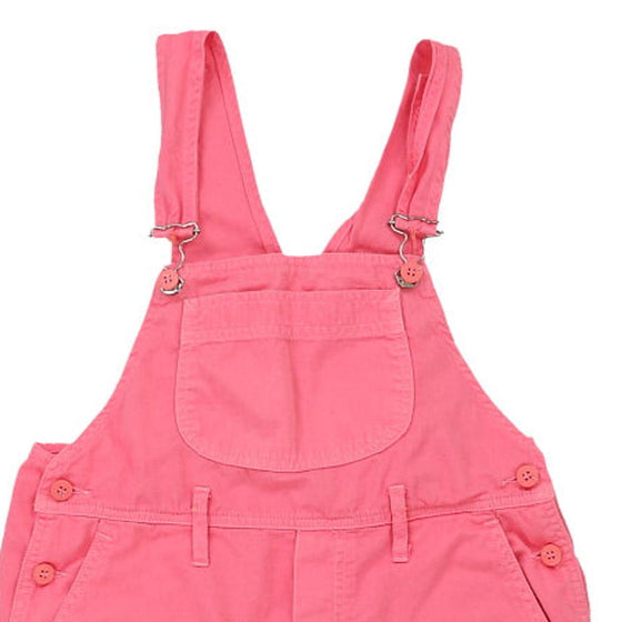 Vintage pink Age 16 Benetton Short Dungarees - girls 32" waist