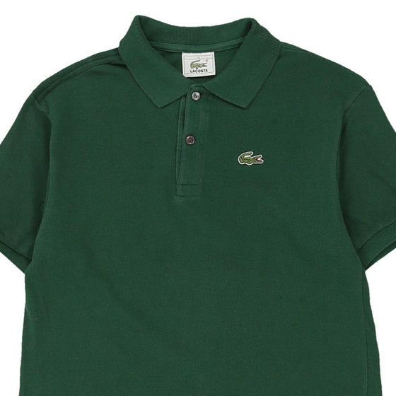 Age 14 Lacoste Polo Shirt - Medium Green Cotton