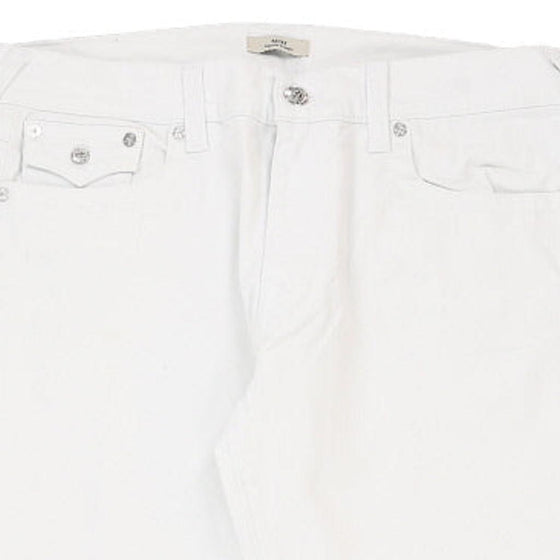 Vintage white Ricky True Religion Trousers - mens 38" waist