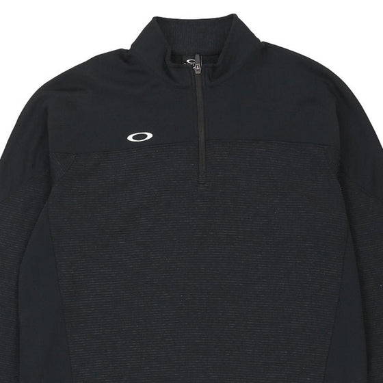 Vintage black Oakley 1/4 Zip - mens x-large