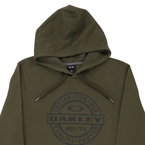 Vintage khaki Oakley Hoodie - mens medium