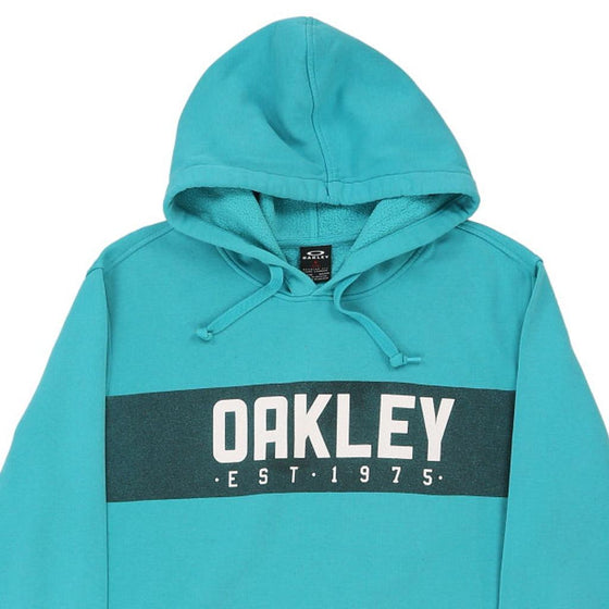 Vintage blue Oakley Hoodie - mens x-large