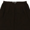 Valentino Midi Skirt - 24W UK 4 Brown Wool