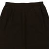 Valentino Midi Skirt - 24W UK 4 Brown Wool