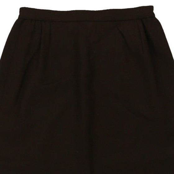 Valentino Midi Skirt - 24W UK 4 Brown Wool