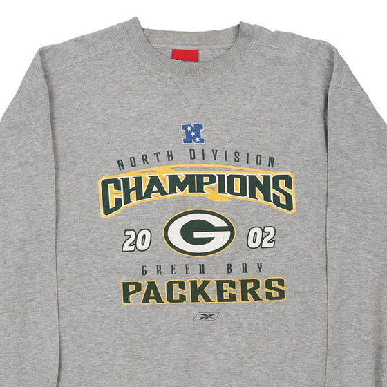 Vintage grey Green Bay Packers Reebok Sweatshirt - mens xx-large