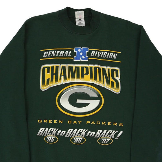 Vintage green Green Bay Packers Fruit Of The Loom Sweatshirt - mens large