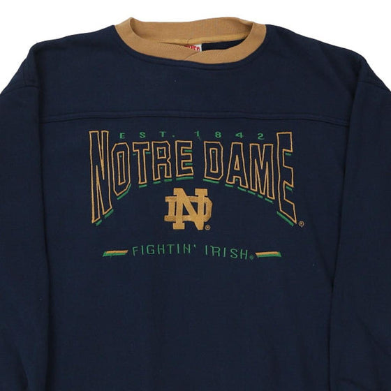 Vintage navy Notre Dame Fighting Irish Nutmeg Sweatshirt - mens large