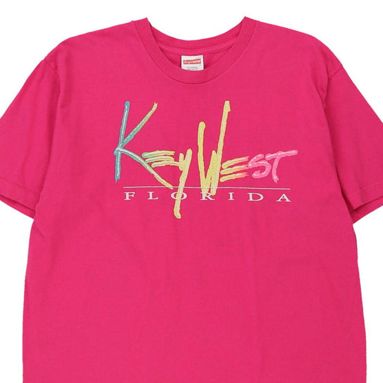 Vintage pink Key West Florida Supreme T-Shirt - mens large