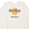 Vintage white Made in USA Chicago Hard Rock Cafe Sweatshirt - womens x-large