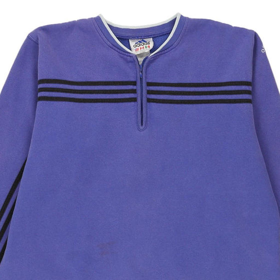 Vintage purple Adidas 1/4 Zip - womens large