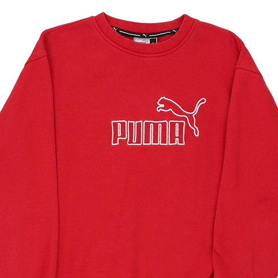 Vintage red Puma Sweatshirt - mens large