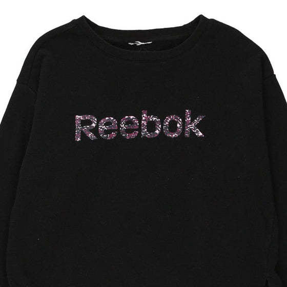 Vintage black Reebok Sweatshirt - womens large