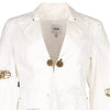 Vintage white Moschino Blazer - womens medium