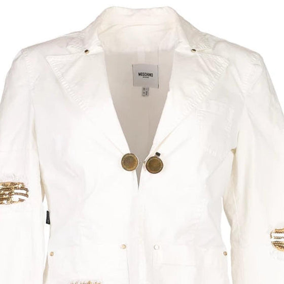 Vintage white Moschino Blazer - womens medium